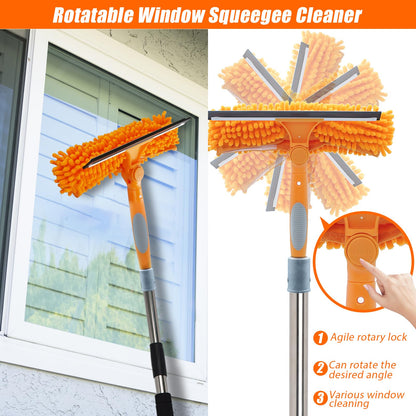 Greeily 5FT Window Squeegee with Extension Pole