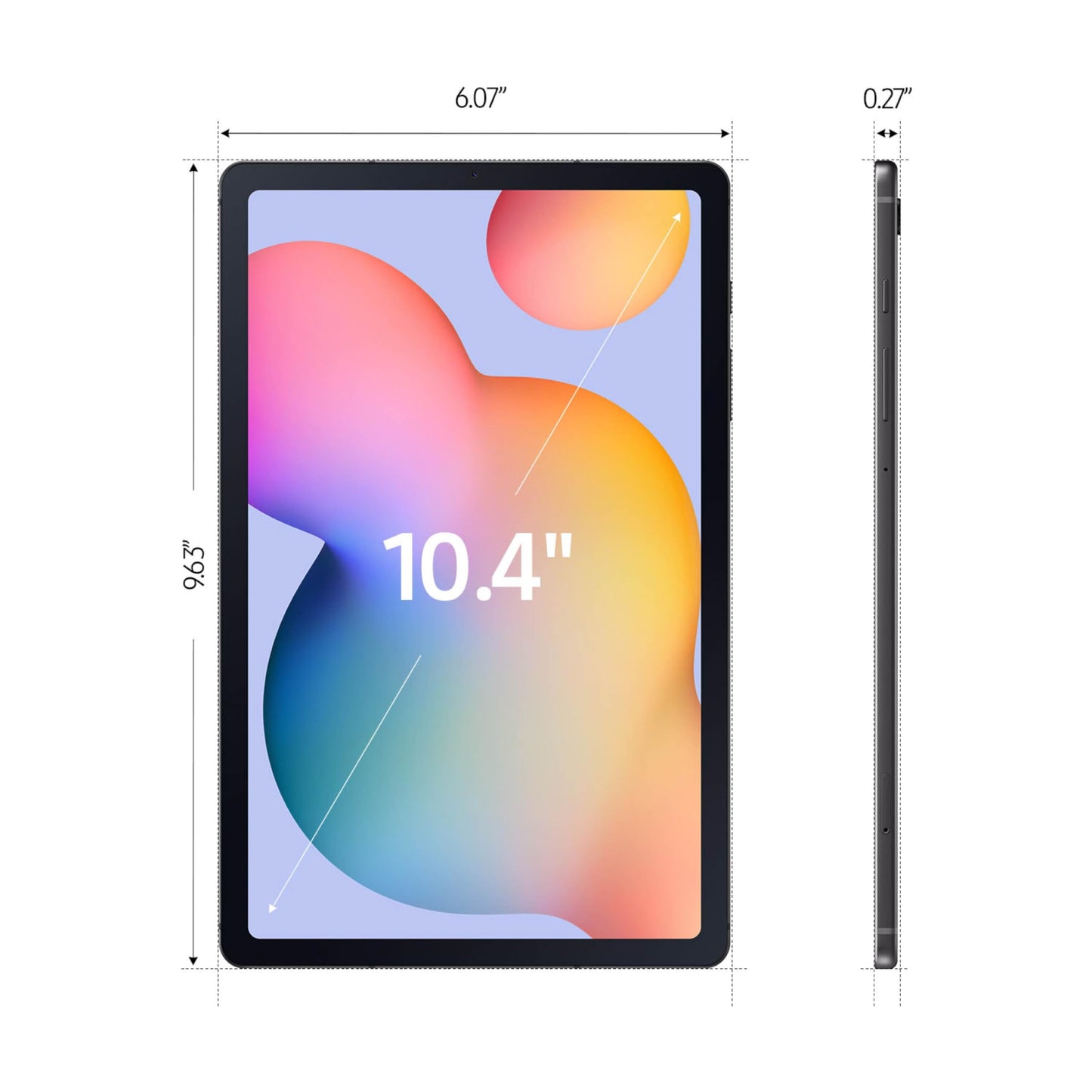 SAMSUNG Galaxy Tab S6 Lite 10.4" 64GB WiFi Android Tablet, S Pen Included, Gaming Ready, Long Battery Life, Slim Metal Design, Expandable Storage, US Version, Oxford Gray, Amazon Exclusive