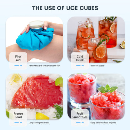 ZAFRO Ice Makers Countertop, 9 Cubes Ready in 6 Mins, Self-Cleaning Ice Machine with Detachable Double Handle and Anti-Hollowing Basket, 2 Size of Bullet Ice for Home Kitchen Office Bar Party,Black