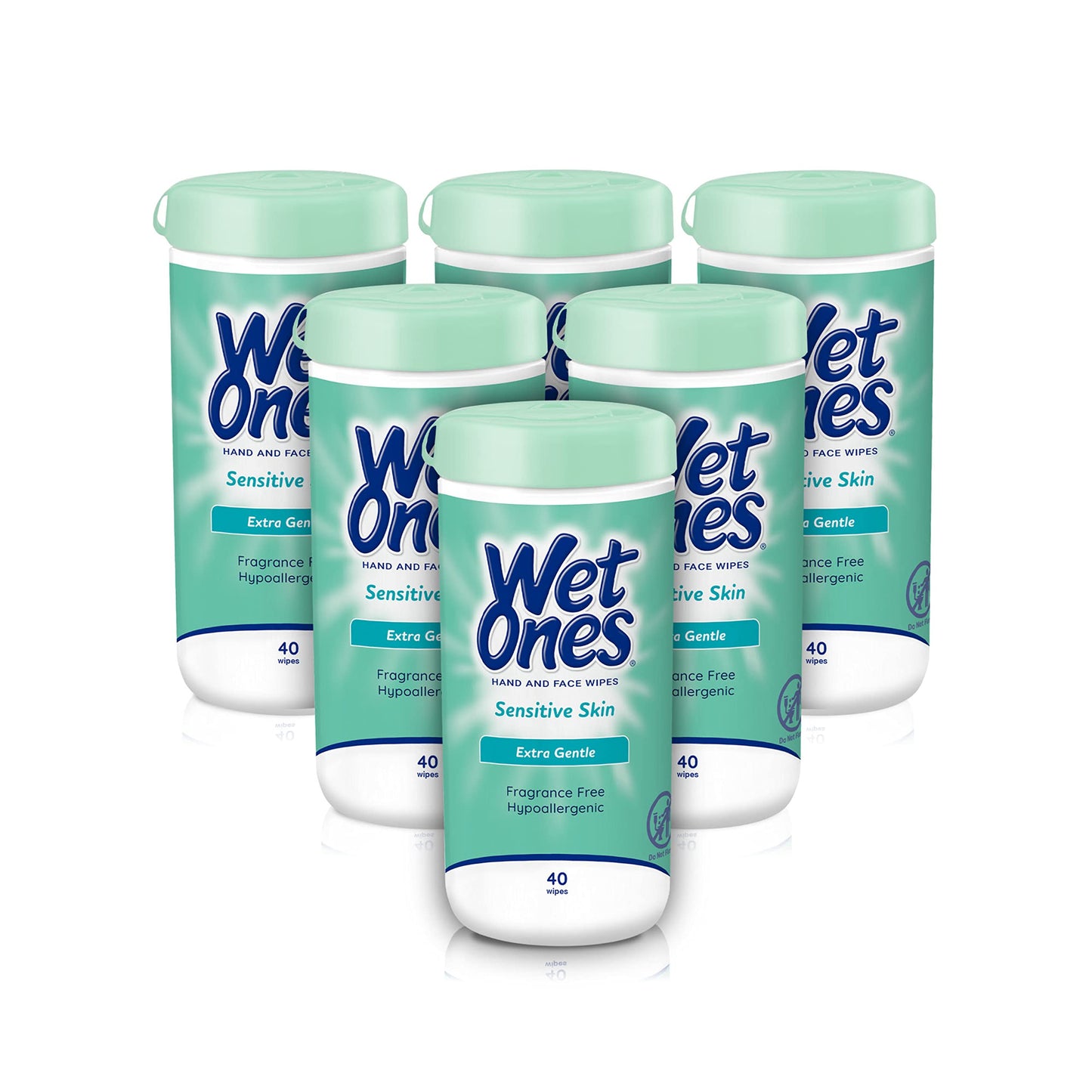Wet Ones Unscented Sensitive Skin Wipes, 40 ct.