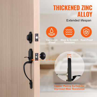 VEVOR Front Door Handle and Deadbolt Set
