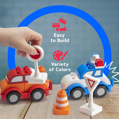 PREXTEX 60-Piece Building Blocks for Toddlers