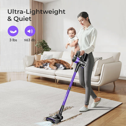 Cordless Vacuum Cleaner 38Kpa FABULETTA 6-in-1