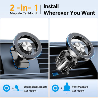 MagSafe Car Mount with 20 Strong Magnets