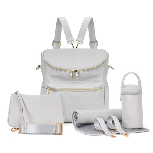 Minsong Diaper Bag Backpack with Organizer & Pad