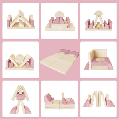 8PCS Kids Modular Foam Play Couch Set