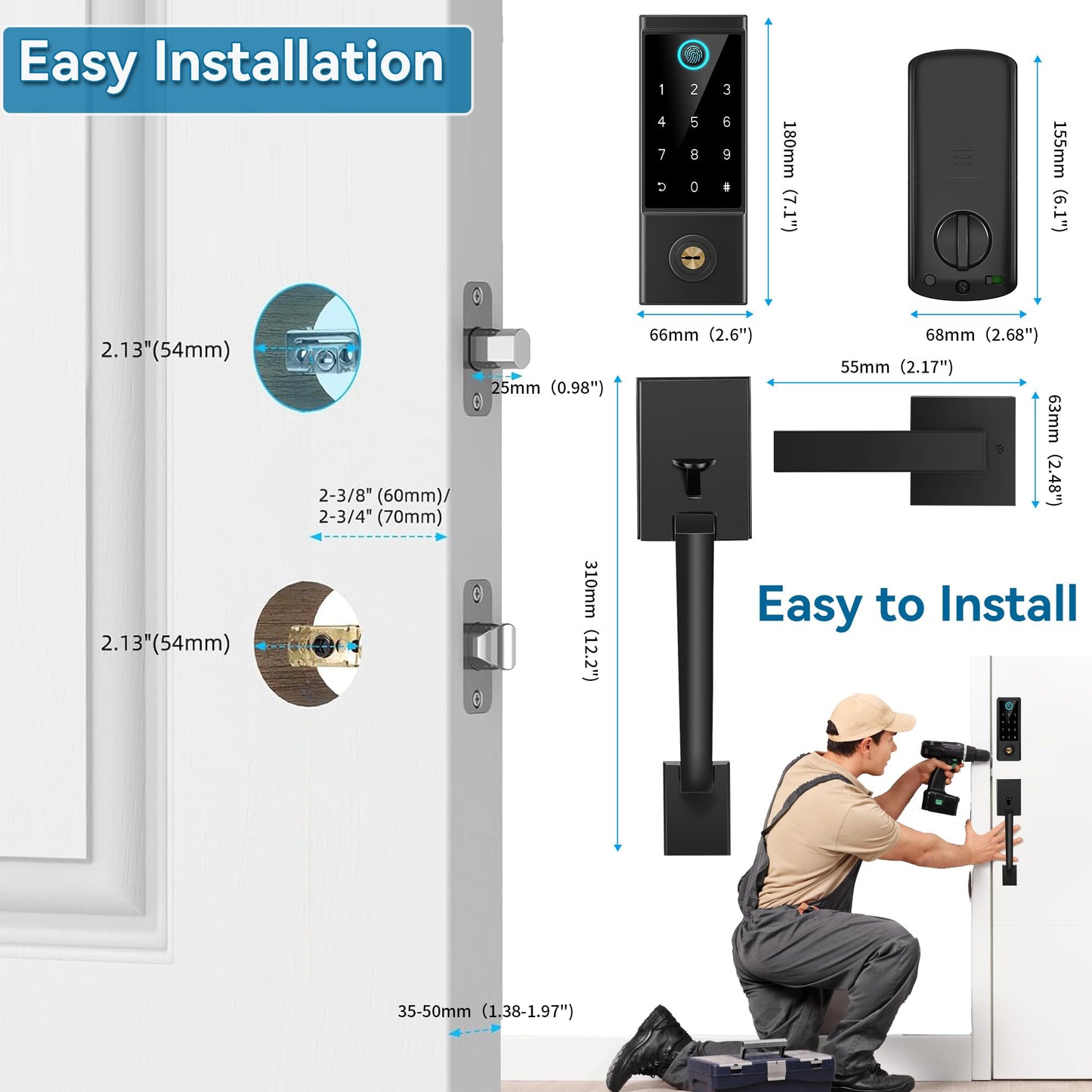 Smart Fingerprint Door Lock with Keyless Entry
