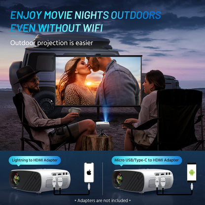 ELEPHAS Mini 1080P HD Portable Projector