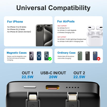 10000mAh Mag-Safe Portable Charger by VOL2GO