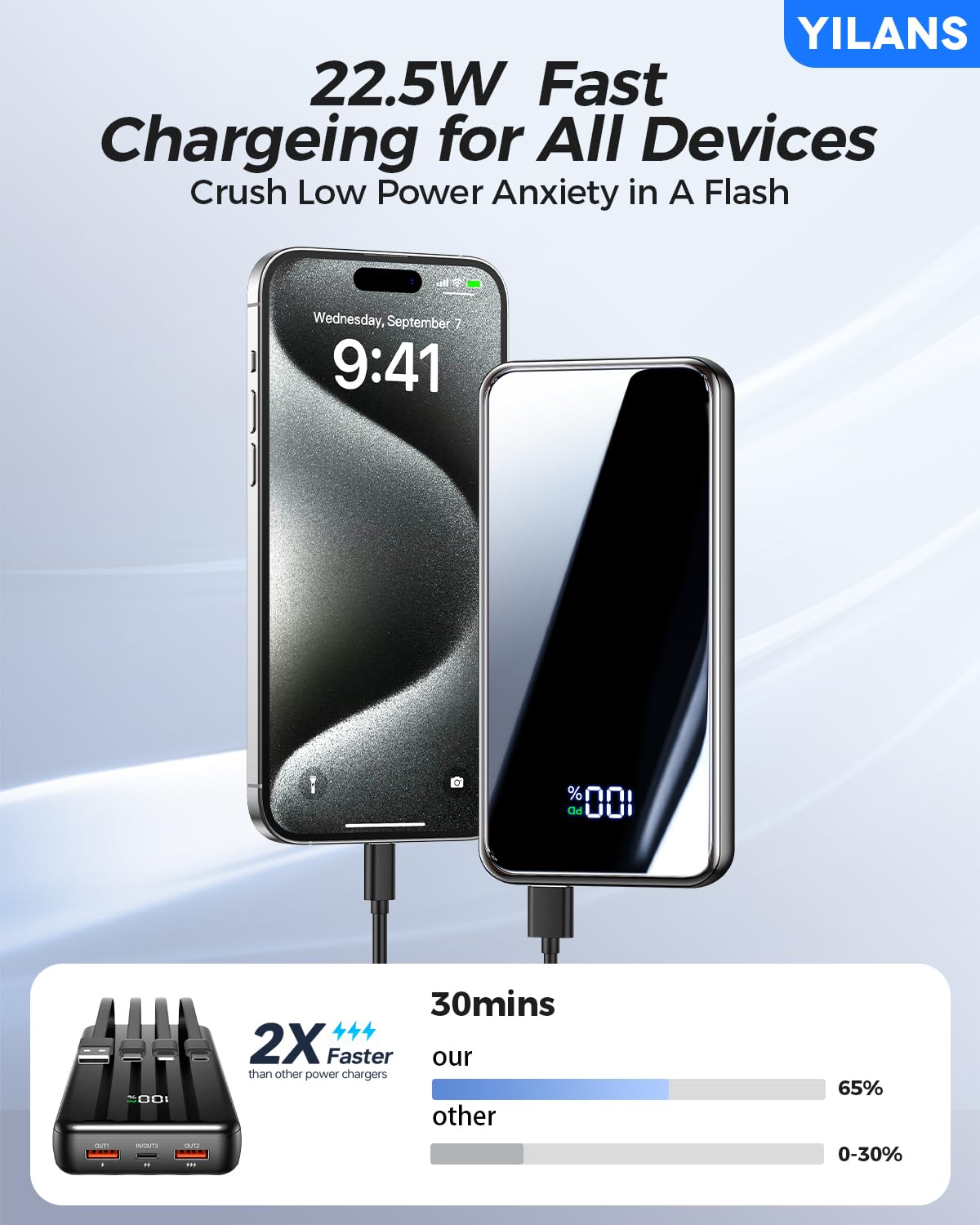 Portable 42800mAh Fast Charging Power Bank