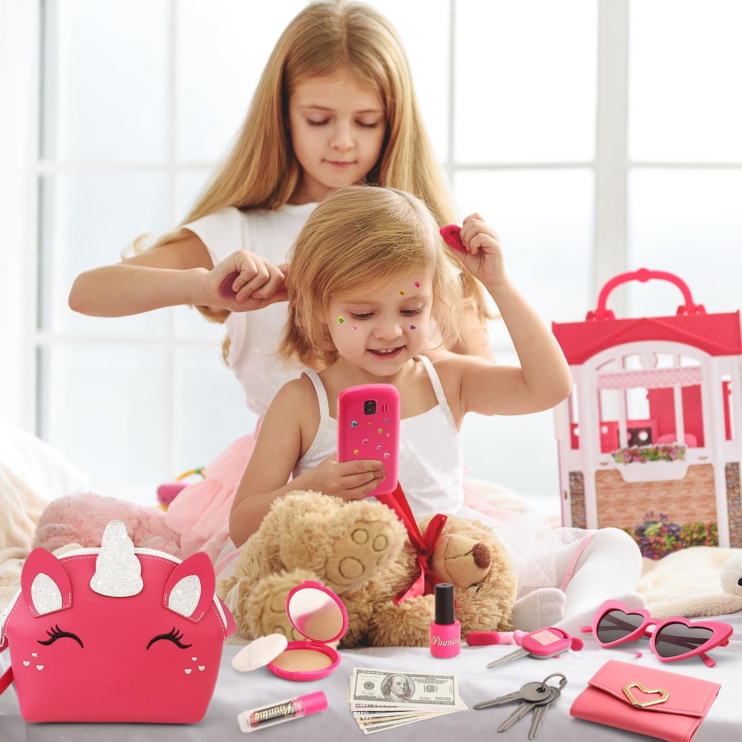 Toddler Purse with Makeup Kit for Little Girls