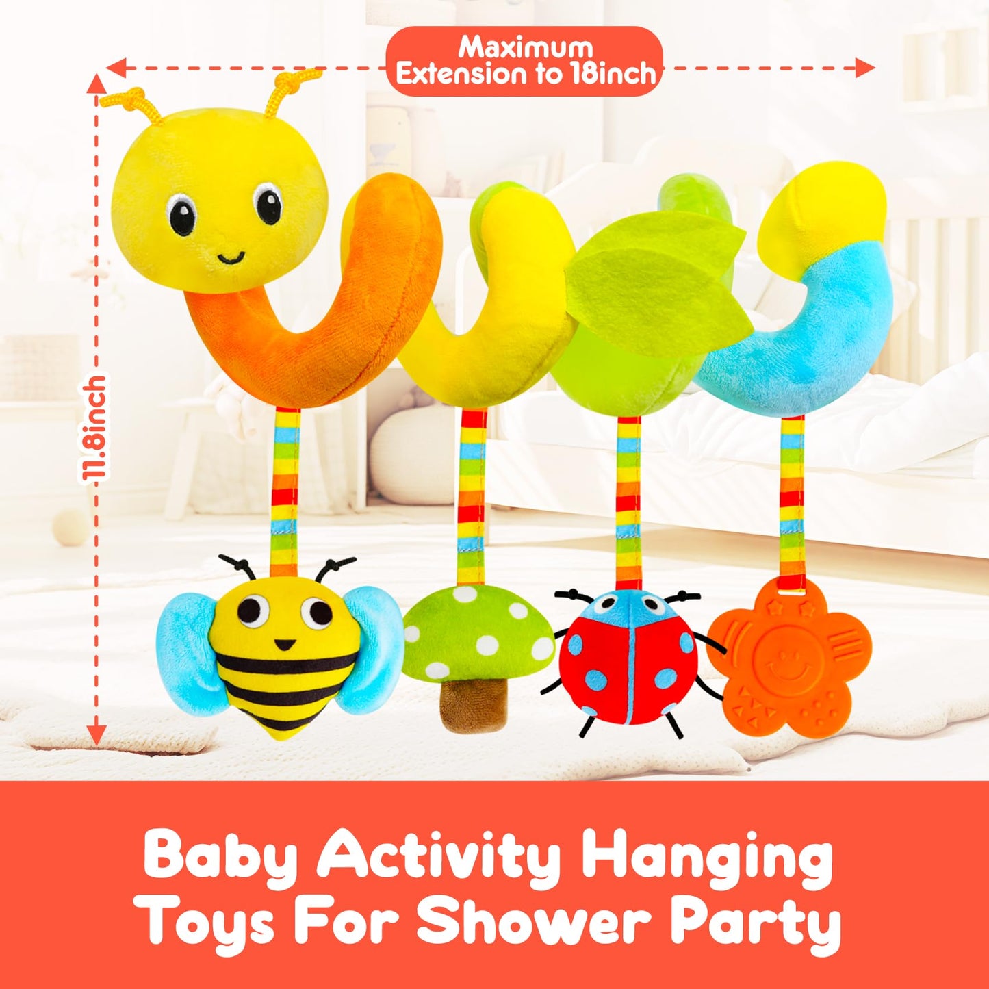 Baby Spiral Plush Activity Toys for Infants