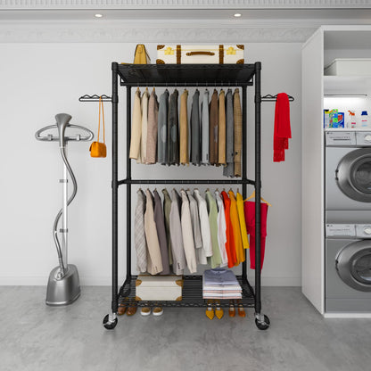 Wiracks Heavy Duty Double Hanging Clothes Rack