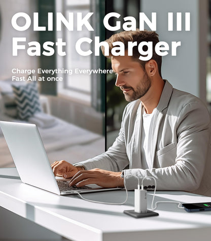 OLINK 35W Fast Charging Dual USB-C Charger