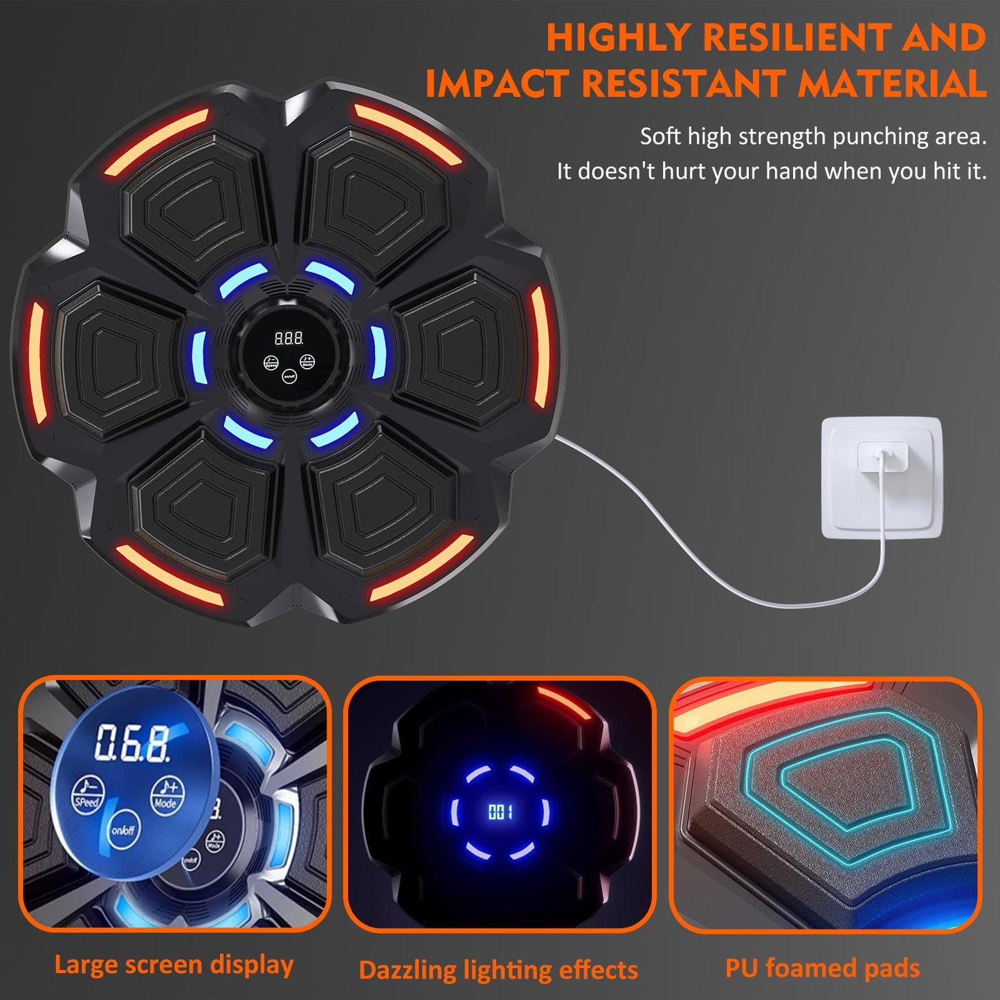 Bluetooth Music Punching Machine with Gloves