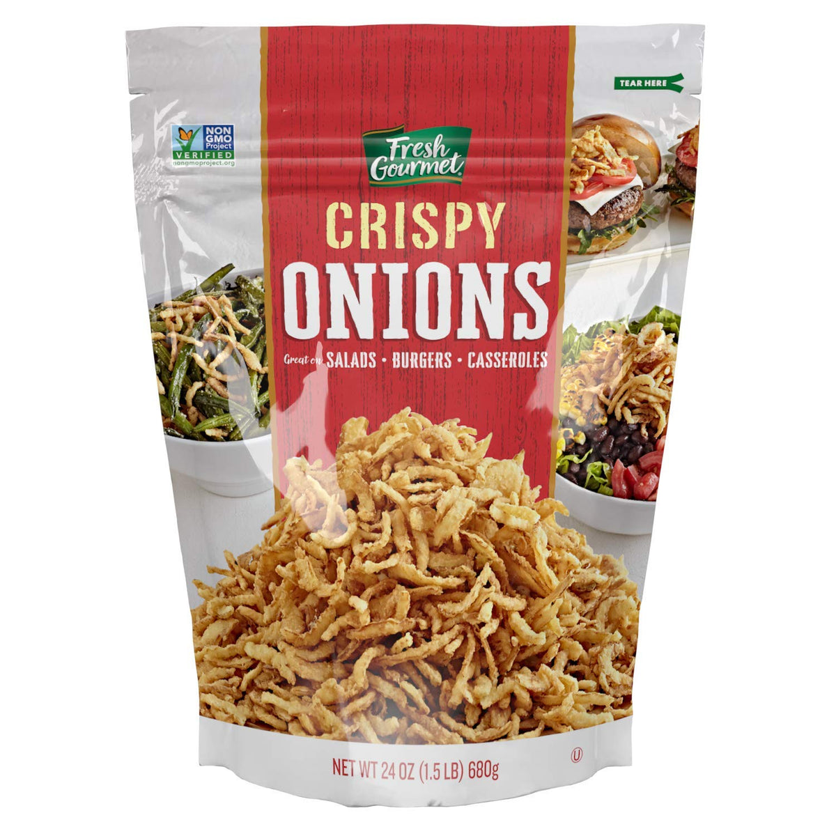 24 Ounce Crispy Fried Onions Salad Topping (OU)