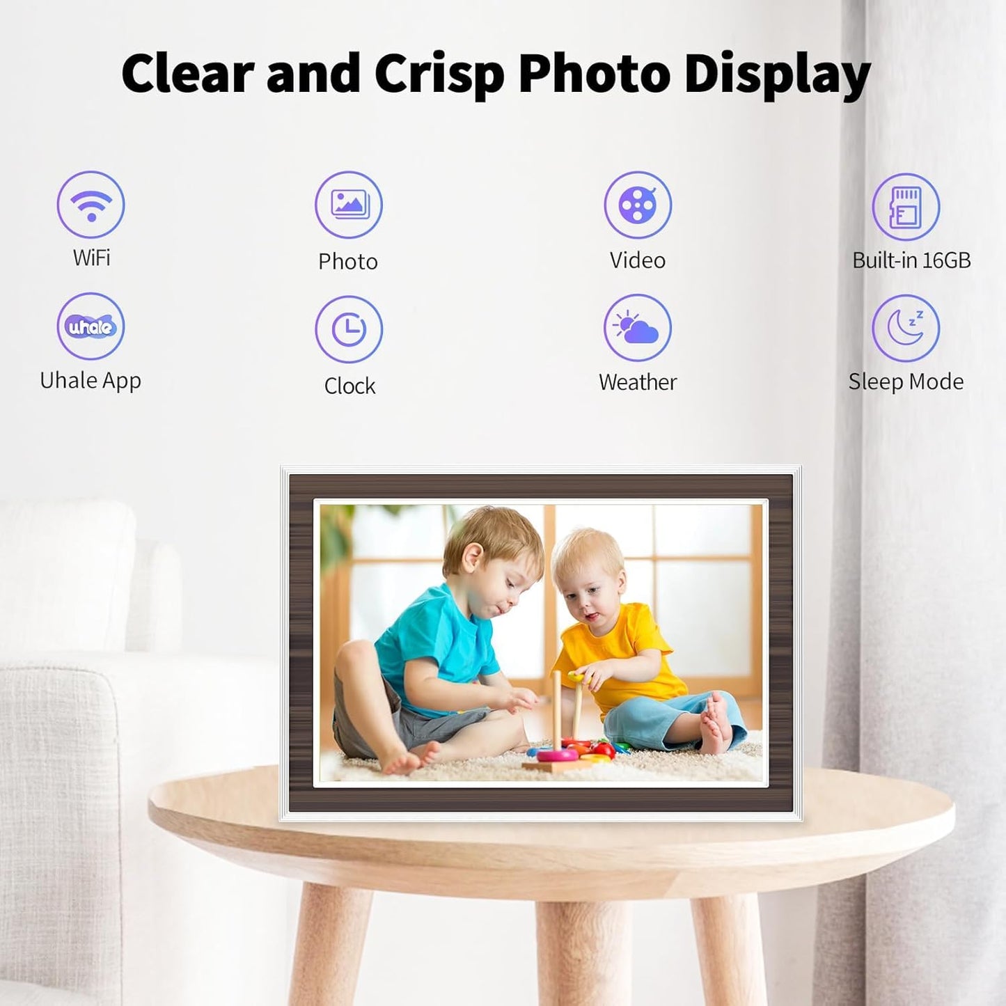 10.1" WiFi Digital Photo Frame with Touch Screen