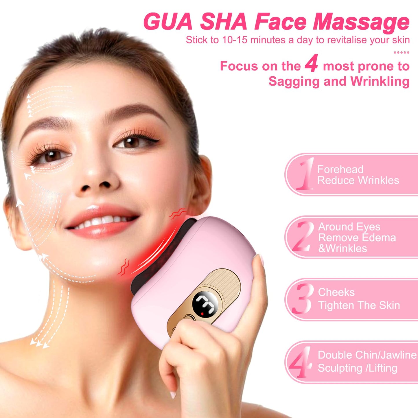 Electric Gua Sha Tool with Heat & Vibration