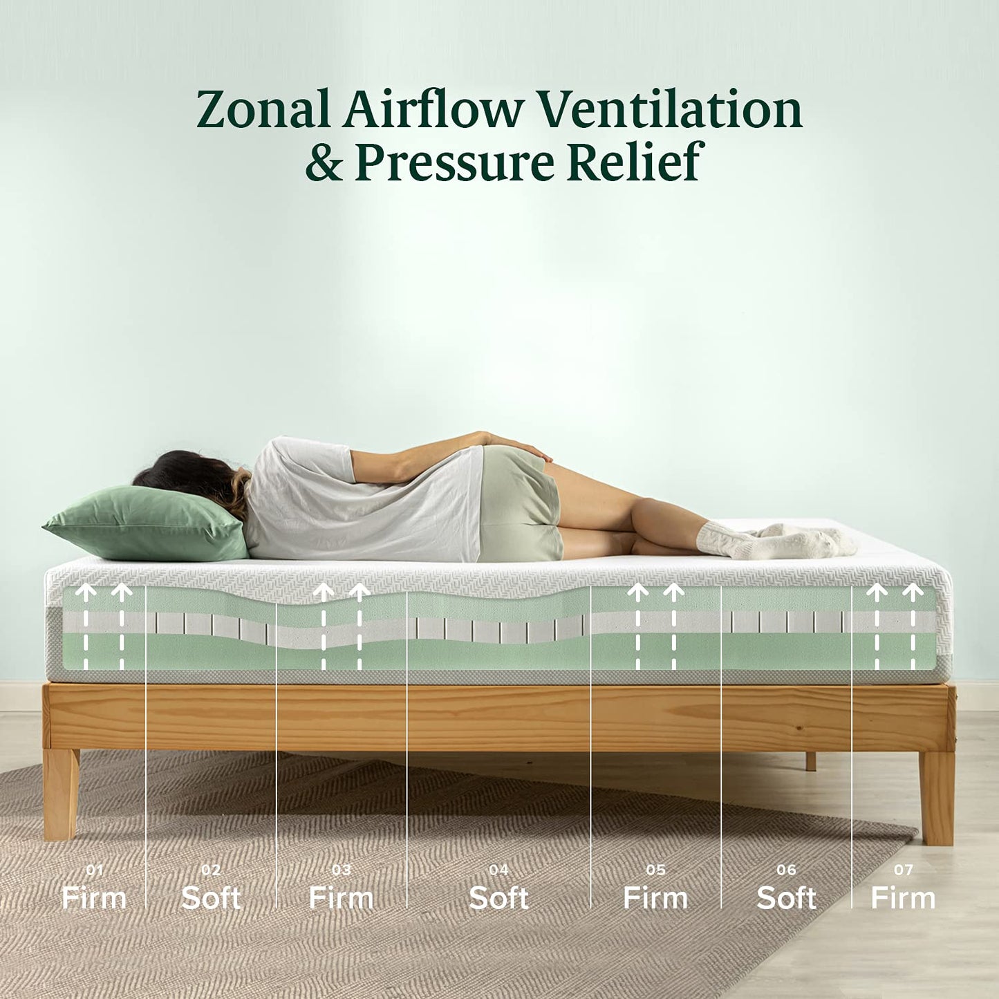 ZINUS 8 Inch Green Tea Luxe Memory Foam Mattress / Pressure Relieving / CertiPUR-US Certified / Bed-in-a-Box / All-New / Made in USA, Twin