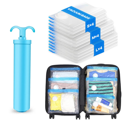 12 Pack VMstr Storage Bags with Hand Pump