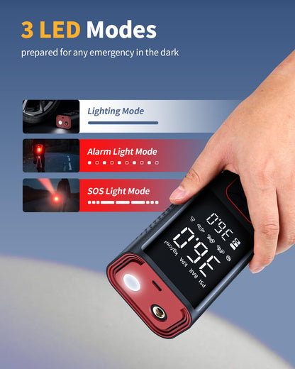 Powools Cordless Tire Inflator with LED Light