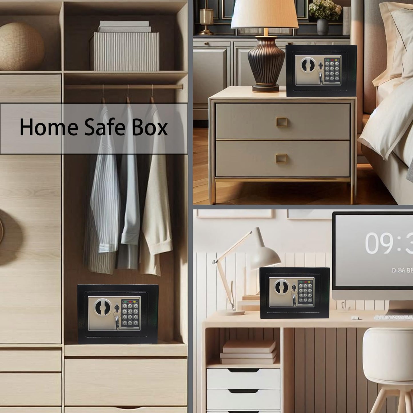 Digital Security Safe Box for Home and Office