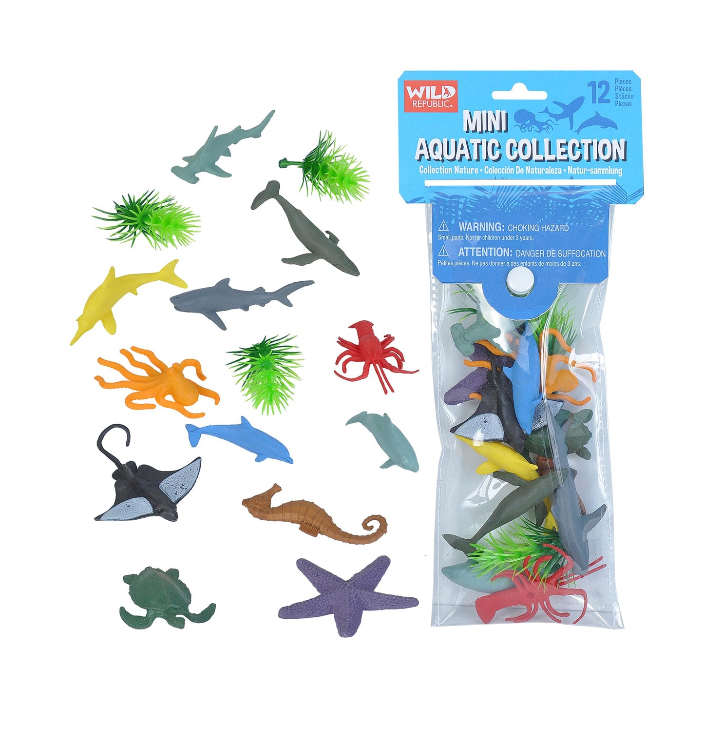 Wild Republic Mini Ocean Aquatic Toy Set