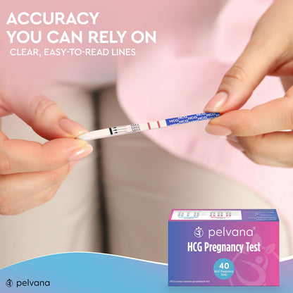 Pelvana 40 HCG Pregnancy Test Strips Value Pack