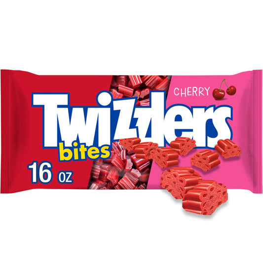 16 oz Twizzlers Cherry Licorice Bites Candy Bag