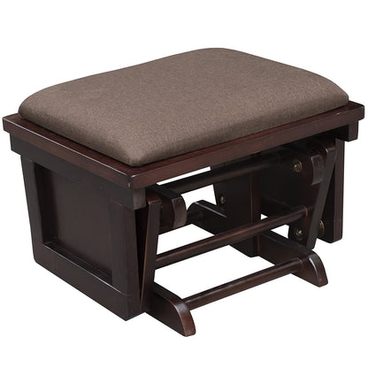 HOMCOM Nursery Glider Rocking Chair with Ottoman