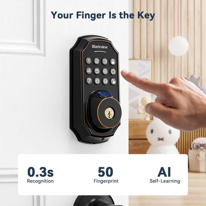 Fingerprint Smart Door Lock with Bluetooth Control