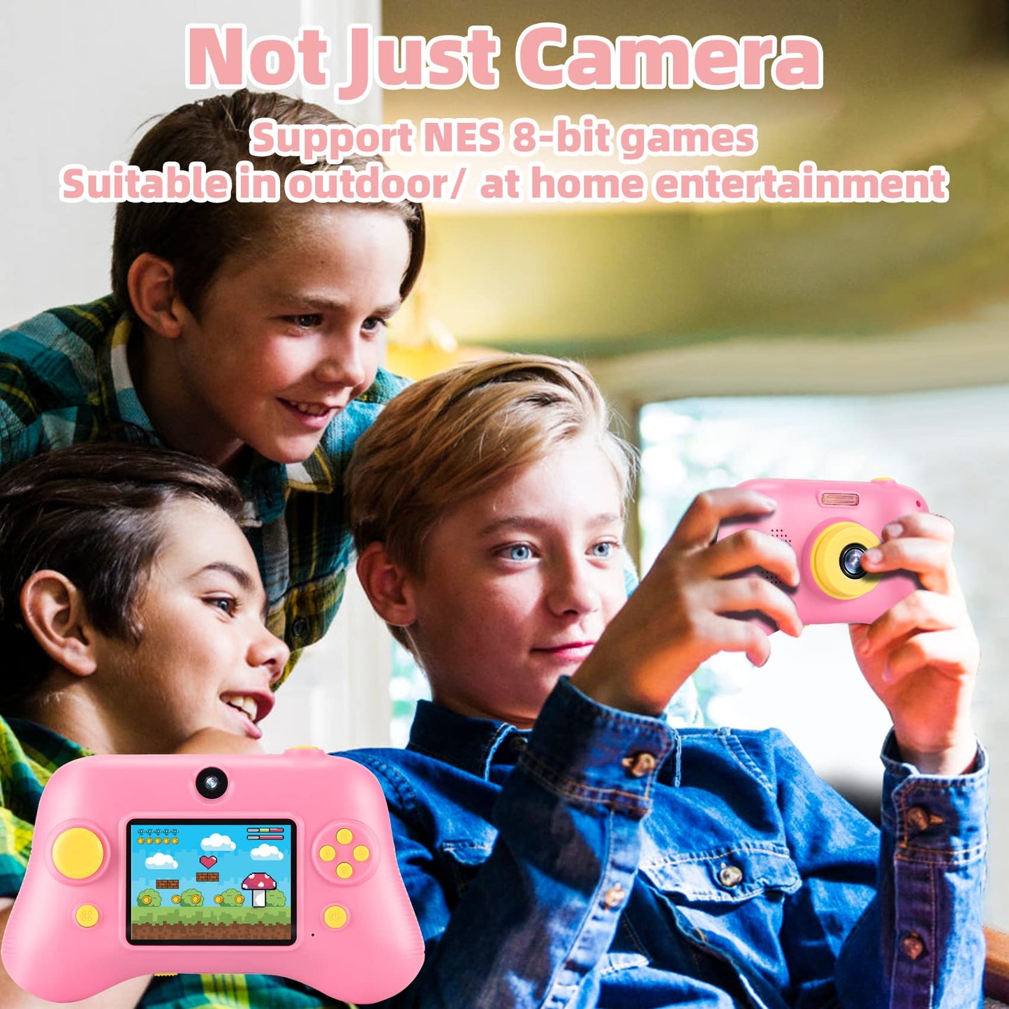 Kids 1080P Digital Camera with 32GB SD Card