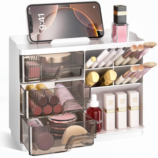 Makeup Organizer with Drawers for Vanity Storage