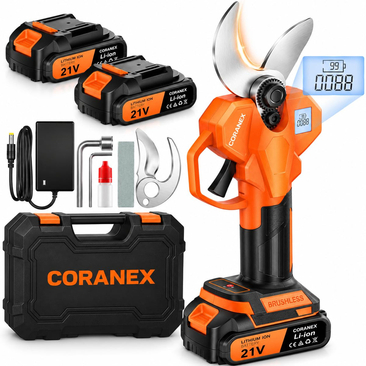 Cordless Electric Pruning Shears with Brushless Motor