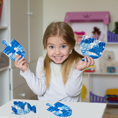 Dreidel Poppit Fidget Toy Set for Hanukkah