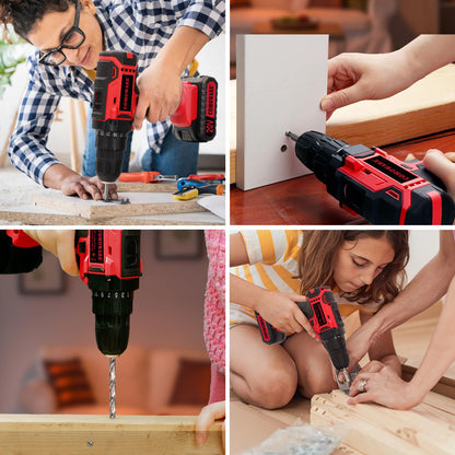 COMOWARE 171PCS Tool Kit with Cordless Drill