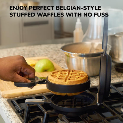 Wonderffle Non-Stick Waffle Maker, 5" Round