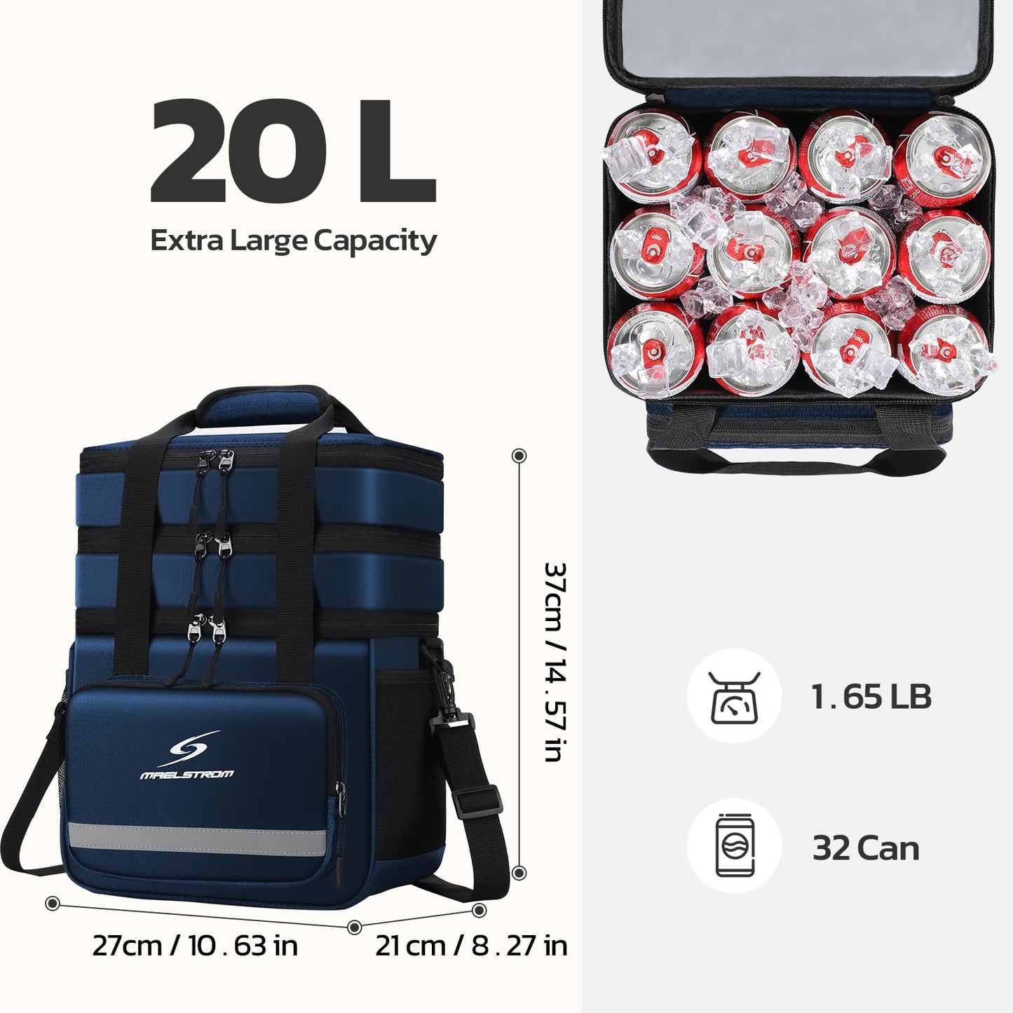 Maelstrom Insulated Leakproof Lunch Cooler Tote