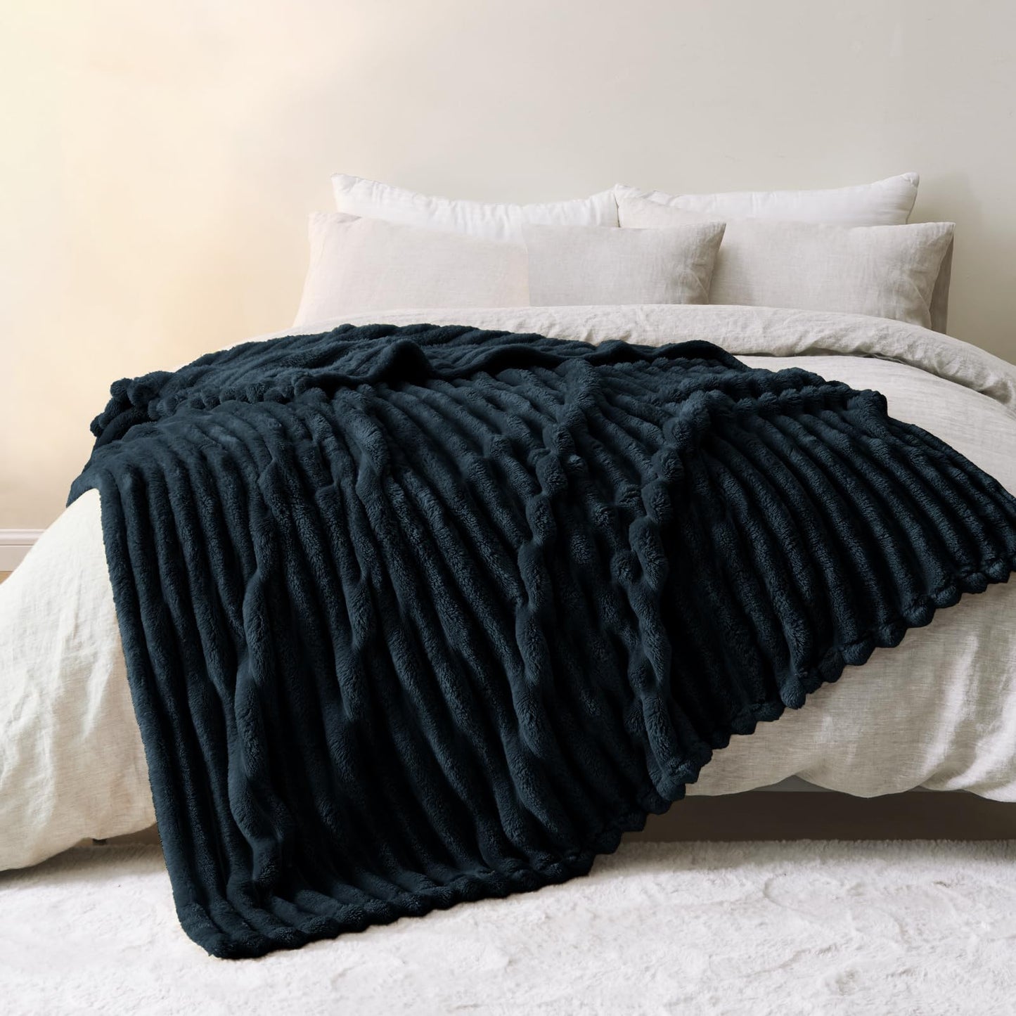 Fleece Blanket Throw 51x63 for Couch, Bed