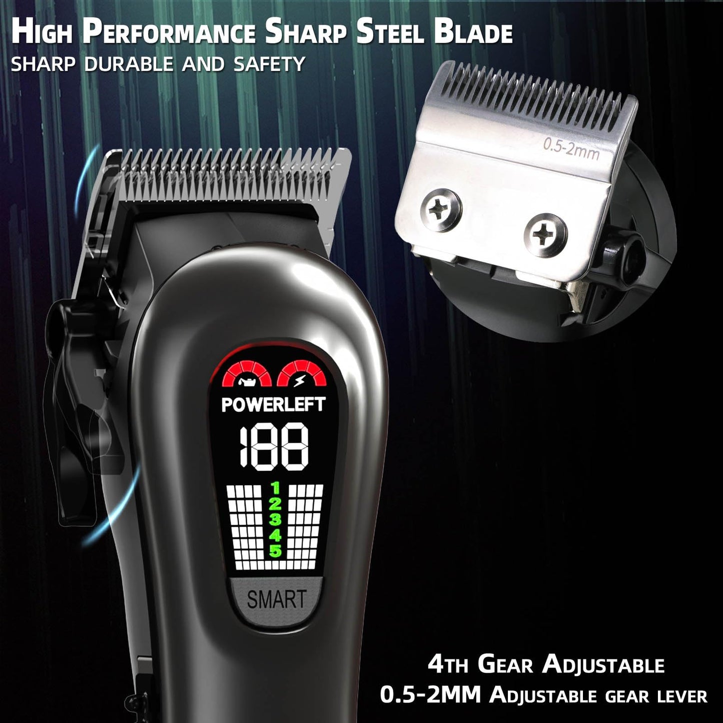 TCMKY Cordless Hair Clippers for Men Grooming