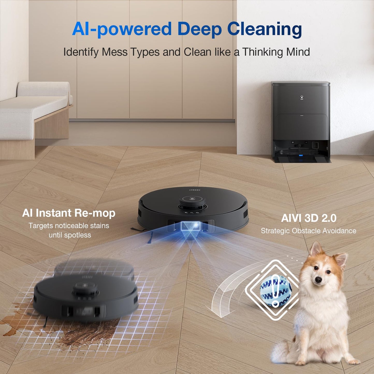 ECOVACS DEEBOT T30S AI Robot Vacuum & Mop