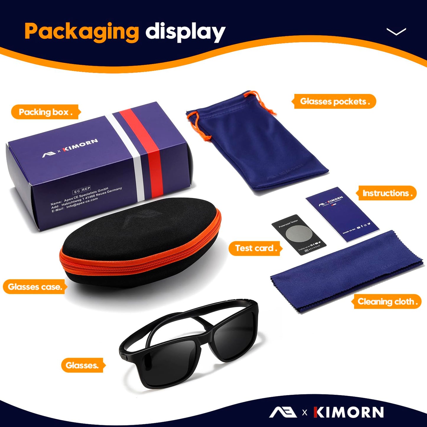 Polarized Sports Sunglasses for Men Women
