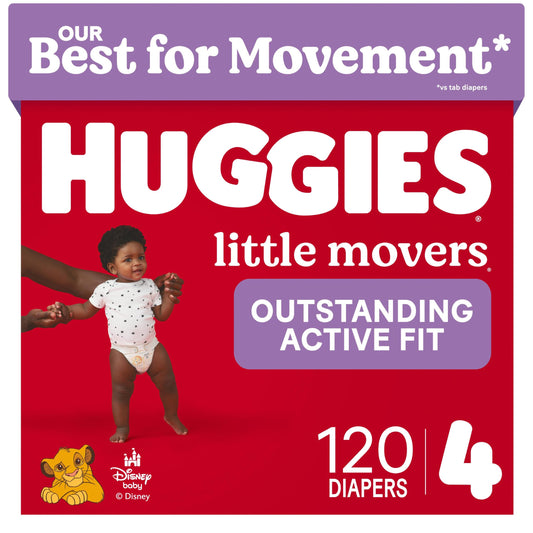 120 Count Huggies Little Movers Baby Diapers
