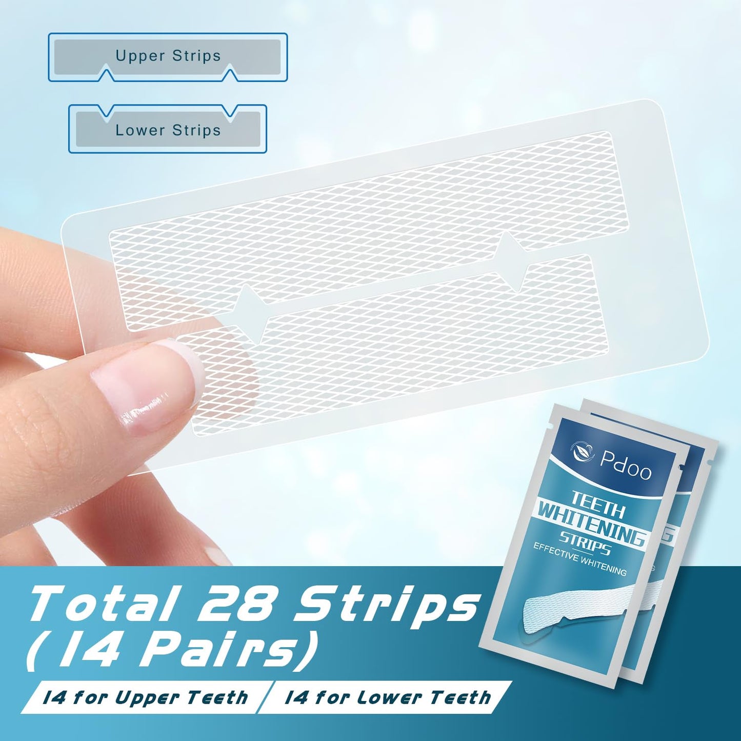 Teeth Whitening Strips for Sensitive Teeth - 28 Pack