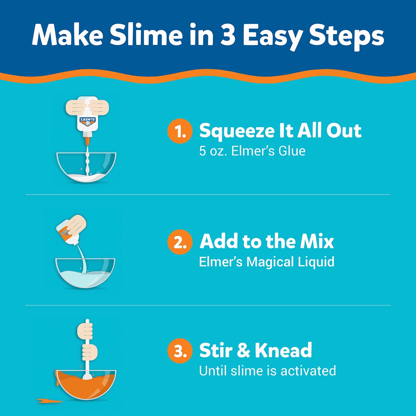 Elmer's Color Slime Kit with Activators, 2-Count