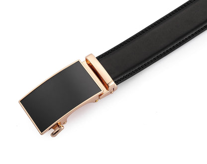 Men's Ratchet Dress Belt with Automatic Buckle