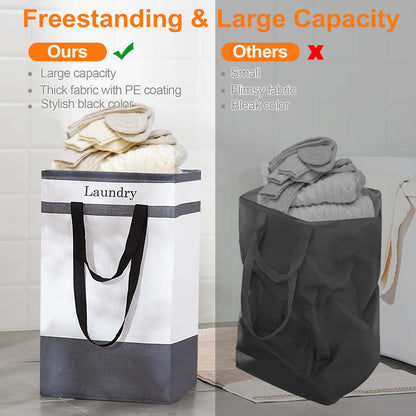 2 Pack Laundry Baskets with Carry Handles