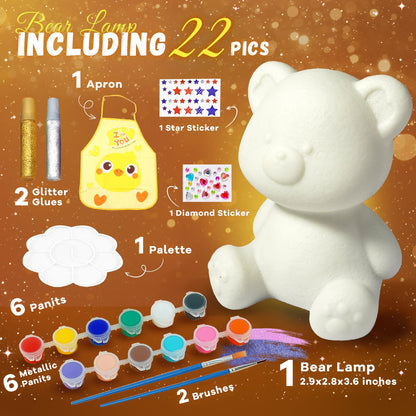 DIY Bear Lamp Painting Kit for Kids