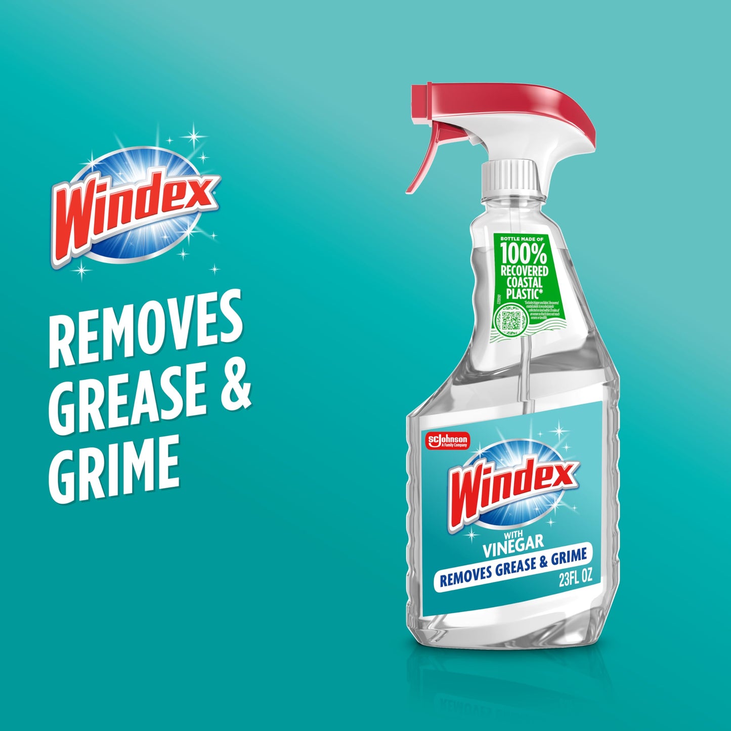 Windex Vinegar Glass Cleaner Spray, 23 Fl Oz