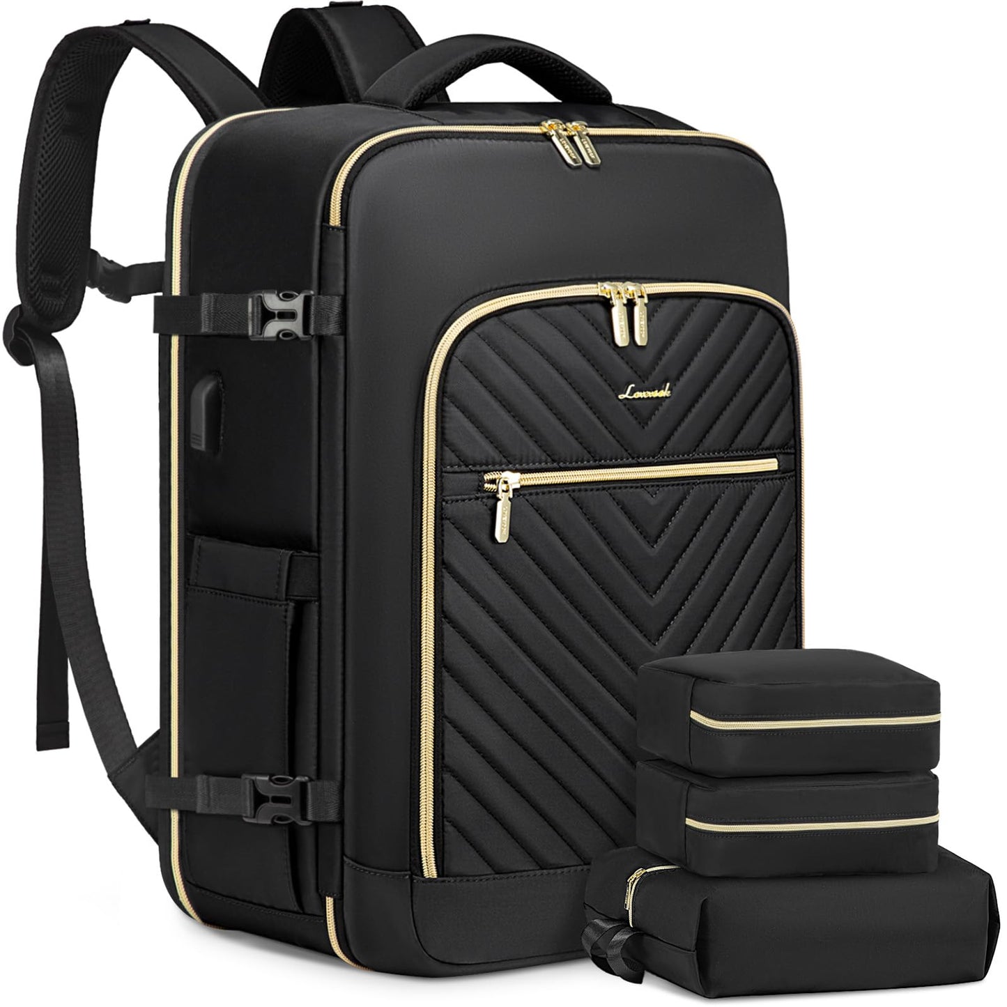 LOVEVOOK 50L Waterproof Travel Backpack with USB Port
